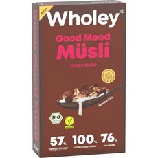 홀리(Wholey) 유기농 트리플 초코 굿무드 뮤즐리 Wholey Organic Triple Choc Good Mood Muesli 375g, 1개