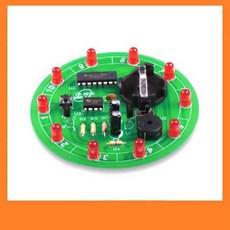 祥昌電子 OK-003 電子幸運轉盤套件 基礎電路 學生實習 DIY, 1個, 純材料未組立