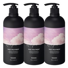 바나날 퍼퓸드 헤어 트리트먼트 화이트 플로랄 머스크, 500ml, 3개