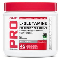 GNC 프로퍼포먼스 L글루타민 225g L-Glutamine, 1개