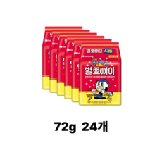 삼양 한손으로 가볍게 별뽀빠이, 72g, 24개