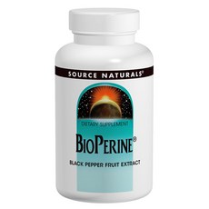 SOURCE NATURALS BioPerine胡椒鹼補充錠 10mg, 120顆, 1罐