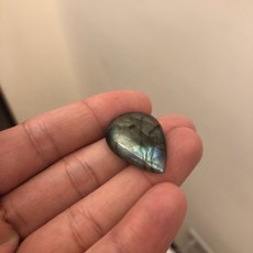 天然寶石 拉長石鈣鈉斜長石現象寶石水滴型項鍊 靈感寶石 提升創造力, 1個