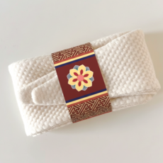 잇츠K 감성 포장띠 / 띠종이 / 띠지, 100개, (석간주색 패턴)