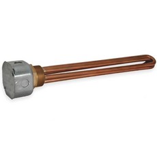 템프코 황동구리 침지 히터 2인치 NPT 22인치 D 10000W 480V
