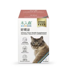 MORESON 木入森 好規泌 貓咪泌尿保健，維持泌尿道健康，酸化尿液，預防結石, 1個, 泌尿系統 + 壓力, 60份