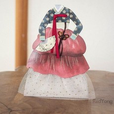 손편지 고급 여인 한복