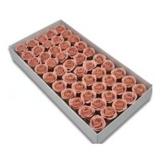 茱麗葉四層香皂玫瑰花 玫瑰花香皂花 DIY花束材料 情人節母親節畢業禮物, 紅棕棕50朵