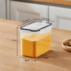 廚房密封罐五穀雜糧收納盒家用糧食麪粉防蟲防潮塑料儲存罐保鮮盒, 1個, 如圖