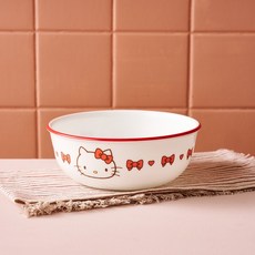 [MODERN HOUSE 중계점] 코렐 헬로키티 대접 14cm KI0425020, 1개, 화이트