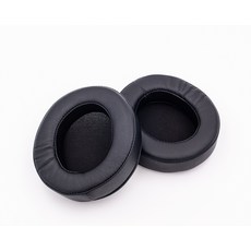 適用 雷蛇 Razer 影鮫 Nari 蛋白皮 替換用耳機套, 黑, 1套