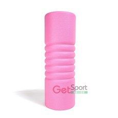 GetSport 彈簧形瑜伽滾筒 43公分 EVA泡綿按摩滾輪, 粉紅, 詳見包裝