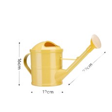 長嘴園藝澆花壺 家用盆栽噴水壺, 奶黃色 1.5L, 1個