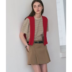 매장정품 드로우핏 DRAWFIT WOMEN 스트라이프 퍼프 반팔 티셔츠 [BEIGE] DFWMTS5202BE 608486