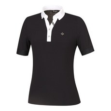 레노마골프 여성 등판 메쉬 골지 배색 변형 카라 반팔 티셔츠 RWTYL6112-199 2801818