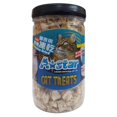 拿鐵貓花花【A STAR】貓專用可還原凍乾罐裝 寵物凍乾 貓零食, 鱈魚▪️淨重：70公克±5%, 1個