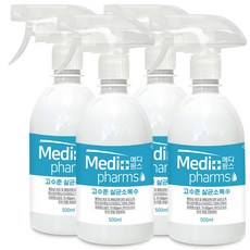 크로바 메디팜스 뿌리는소독제 500ml 미산성차아염소산수 살균소독제, 4개
