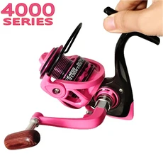 JOF 새로운 최대 드래그 21KG 스풀 낚시 릴 기어 5.2:1 비율 바닷물 용 고속 스피닝 릴 캐스팅 릴 잉어, 주황색, 4000 Series