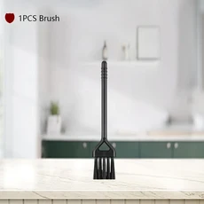 1개입 나무 7인치 수동 페퍼밀 향신료 분쇄기 바베큐 피크닉 주방 도구 가정용 소금 그라인더, 01 Brush