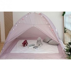 아늑하고 따스한 절약형 원터치 난방텐트 중대 2-3인용 180x200x145, 핑크