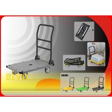 KTL KT-900-L1 L3 台灣製荷重300kg折疊式手推車 摺合手推車 行李車 四輪工作車 摺疊工作推車, 1個, KT-900-L3 黑色, 黑色