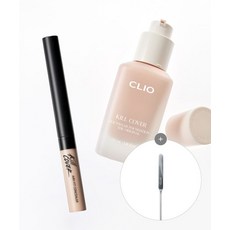 CLIO SET 킬커버 파운웨어 파운데이션 디오리지널 + 에어리핏 컨실러 증정 메이크업스파츌라, 21N 리넨, 2 란제리