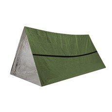 야외 비상 2인용 텐트 여행 캠핑 텐트 방수 및 따뜻한 생존 담요 침낭 캠핑 및 하이킹, 01 Tent Orange