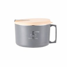 KOLKO 不鏽鋼泡麵碗 1100ml, 太空灰, 1個