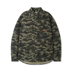 매장정품 트릴리온 TRILLION 레더 패치 카모 워크 셔츠_딥 카키 TRSSH43DKH 219038