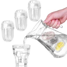 플라스틱 과일 인퓨저 인서트 3개 7 x 5.1cm(2.75 2인치) 투명 플라워 티 인퓨저 하이드로 플라스크 아이언 써모 플라스크용 탈착식 워터 디퓨저, 플라스틱 과일 인퓨저 인서트 3개, 7 x 5.1cm(