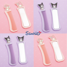 산리오프렌즈 휴대용 빗거울 세트, 2개, 마이멜로디