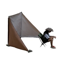 윈드 스크린 미니 캠핑 가림막 방수 윈드브레이크 불멍, 베이지 (250x70cm)