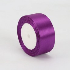 바느질용 DIY 활용 새틴 선물 DD002 리본 공예품 롤 인공 4cm 도매 의류 테이프 원단 리본, 4cm-22M, PURPLE-22M(L), 1개