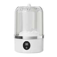 無線充電迷你洗衣機 內衣褲襪機, 白色, 高配版3000mAH