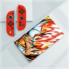 Nintendo Switch 2/NS Oled 게임 콘솔 용 만화 Gengar 케이스 Joy-con 디자인 충격 방지 방울 보호 커버, [04] For Switch OLED, [19] E
