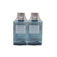 허브데이 립앤아이 메이크업 리무버 워터프루프 더페이스샵, 2개, 130ml