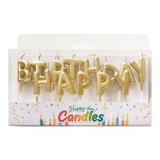 해피벌쓰데이 양초 골드 알파벳초 이니셜초 생일초 생일파티