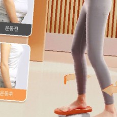 가정 실내 운동 회전 발판 허리 골반 하체 라인 관리 균형 운동 트위스트 스텝, 1개, 턴테이블 트위스트(오렌지)