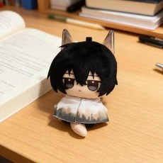 10cm 림버스 컴퍼니 팬 인형 소프트 의류 드레스업 피규어 귀여운 루 홍 코튼 바디 토이 컬렉션, 폭스 이어 러기지 박스 II.10cm 펜던트 (행잉 체