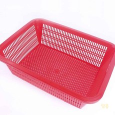 대목 깊은 사각 소쿠리 1호특 레드 과자바구니