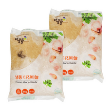 웰루츠 국내산 냉동 다진마늘 +(총), 1개, 2kg