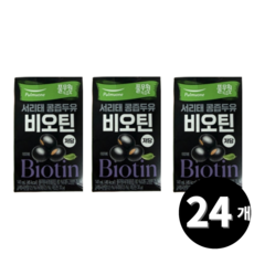 풀무원 서리태 콩즙두유 비오틴 140ml 24개