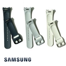 삼성 정품 갤럭시 워치6 시리즈 스트랩 정품 스트랩 실리콘 스포츠 스트랩, 그라파이트/블랙(S/M), 1개