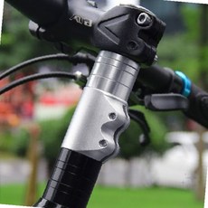 핸들 높이 조절 연장 부품 상체 자세 교정용 스템 연장 액세서리 편안한 라이딩, 1개, 2-자전거헤드업-실버