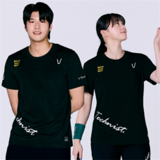 [테크니스트] TNT6539 BK 남성 여성 반팔 티셔츠