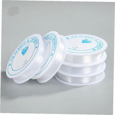 투명 낚시줄 0.5mm 비즈 공예 팔찌 목걸이 만들기 DIY 액세서리 재료, 1개, 0.7mm(길이11m)
