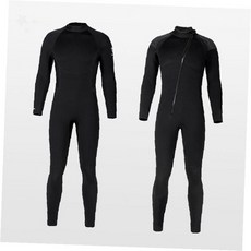 보온기능 밀착형 네오프렌소재 해양레저 수상스포츠 수영 3mm 잠수슈트 스노클, 남성 앞지퍼 M