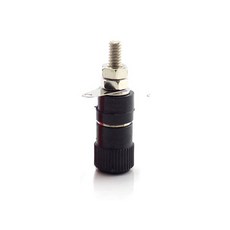 JS 910B 커넥터 플러그 바인딩 소켓 마운트 터미널 빨간색 검정색 바나나 전원, [02] Black, 1개