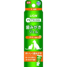 【阿祐寵物】獅王 寵物口腔清潔指套牙布 貓狗適用, 1個, 親親寵物專用牙膏-雞肉風味, 1個裝