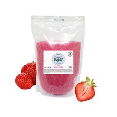 솜사탕 설탕 재료 딸기 1Kg, 1개